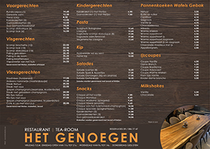 Placemat Tearoom Het Genoegen